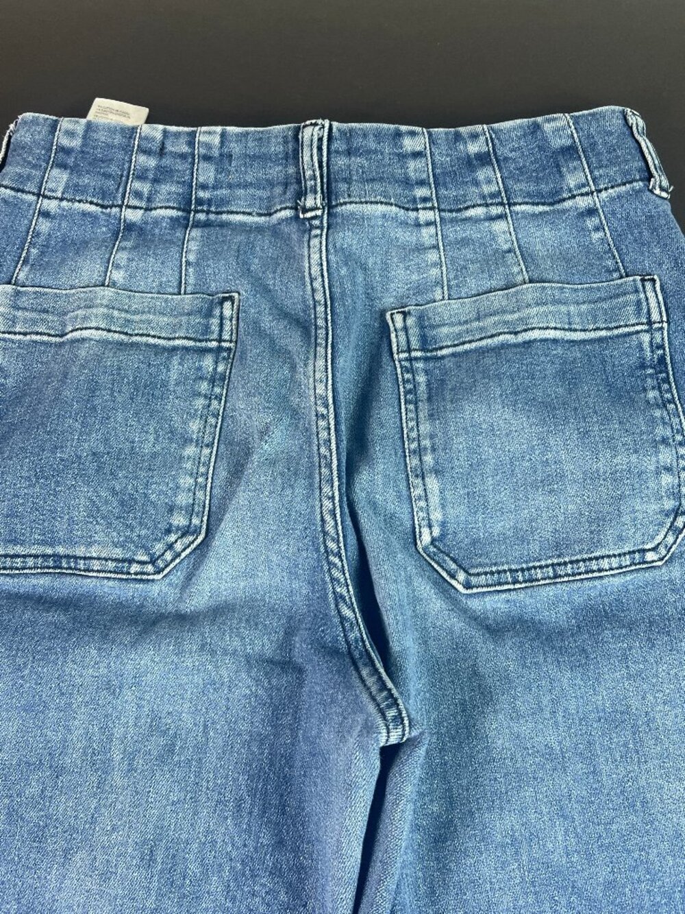 Maeve Jeans Women 29x23* Colette Wide Leg High Rise Crop Blue Faded Denim Tag 29 - Picture 10 of 16